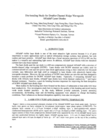 Die-bonding study for double-channel ridge waveguide AlGaInP laser diodes