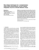 New Design Techniques for a Complementary Metal-Oxide Semiconductor Current Readout Integration Circuit for Infrared Detector arrays