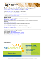 Study on the photoconductivity characteristics of porous Si