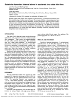 Substrate dependent internal stress in sputtered zinc oxide thin films