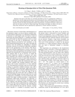 Breakup of quasiparticles in thin-film quantum wells