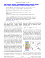 Wide operation margin of toggle mode switching for magnetic random access memory with preceding negative pulse writing scheme