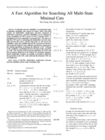 A fast algorithm for searching all multi-state minimal cuts