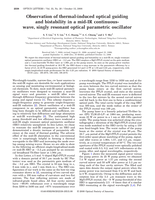 Observation of thermal-induced optical guiding and bistability in a mid-IR continuous-wave, singly resonant optical parametric oscillator