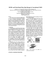 MEMS- And Probe-based mass data storage in conventional CMOS