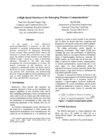 A High Speed Interleaver for Emerging Wireless Communications'