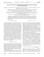 Direct extraction of the eliashberg function for electron-phonon coupling: A case study of be(1010̄)