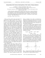 Interpretation of the neutron scattering data on flux lattices of superconductors