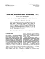Testing and diagnosing dynamic reconfigurable FPGA
