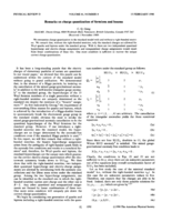 Remarks on charge quantization of fermions and bosons
