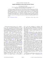 Angular distributions in three-body baryonic B decays