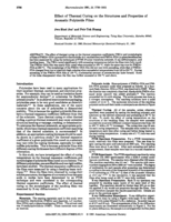 Effect of thermal curing on the structures and properties of aromatic polyimide films