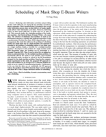 Scheduling of mask shop E-beam Writers