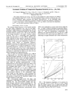 Systematic evolution of temperature-dependent resistivity in La2-xSrxCuO4