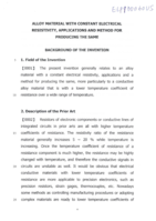 一種具有恆定電阻率的合金材料及其製作方法與應用(專利結件)