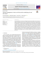 Thermal management of solar roof tiles and the underlying air and attic layers