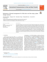 Realization of thermal management for CIGS solar roof tiles using a phase change material