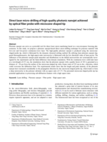 Direct laser micro-drilling of high-quality photonic nanojet achieved by optical fiber probe with microcone-shaped tip