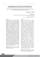 BALANCING DOMESTIC CONSTRAINTS AND INTERNATIONAL ENVIRONMENTS: THE CASE OF TAIWAN'S ENERGY POLICY EQUILIBRANDO RESTRIÇÕES INTERNAS E CONTEXTOS INTERNACIONAIS: O CASO DA POLÍTICA ENERGÉTICA DE TAIWAN
