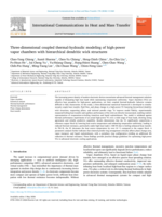 Three-dimensional coupled thermal-hydraulic modeling of high-power vapor chambers with hierarchical dendritic wick structures