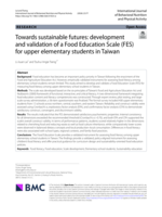 Towards sustainable futures: development and validation of a Food Education Scale (FES) for upper elementary students in Taiwan