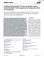 A Self-Cascading Catalytic Therapy and Antigen Capture Scaffold-Mediated T Cells Augments for Postoperative Brain Immunotherapy
