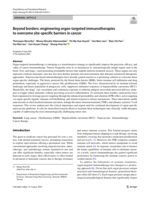 Beyond borders: engineering organ-targeted immunotherapies to overcome site-specific barriers in cancer