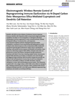 Electromagnetic Wireless Remote Control of Reprogramming Immune Dysfunction via N-Doped Carbon Dots-Mesoporous Silica-Mediated Cuproptosis and Dendritic Cell Retention