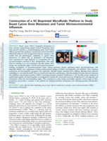 Construction of a 3D Bioprinted Microfluidic Platform to Study Breast Cancer Bone Metastasis and Tumor Microenvironmental Influences