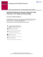 Teaching multicultural character education in the classroom: a five-stage teaching strategy