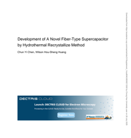 Development of A Novel Fiber-Type Supercapacitor by Hydrothermal Recrystallize Method