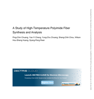 A Study of High-Temperature Polyimide Fiber Synthesis and Analysis