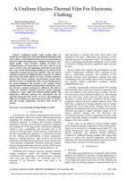 A Uniform Electro-Thermal Film For Electronic Clothing