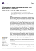 Silver Conductive Adhesives with Long Pot Life and Stable Electrical-Thermal Performance