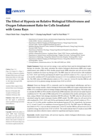 The Effect of Hypoxia on Relative Biological Effectiveness and Oxygen Enhancement Ratio for Cells Irradiated with Grenz Rays