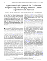 Approximate Logic Synthesis for Dot-Inverter Graphs Using Node Merging-Enhanced Genetic Algorithm-Based Approach