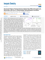 Structural Origin of Semiconductor Optical Size Effect through In2O3 Nanocubes and Use in Photocatalytic Benzothiazole Formation