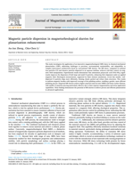 Magnetic particle dispersion in magnetorheological slurries for planarization enhancement