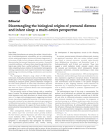 Disentangling the biological origins of prenatal distress and infant sleep: a multi-omics perspective