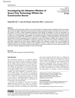 Investigating the Adoption Mindset of Smart City Technology Within the Construction Sector